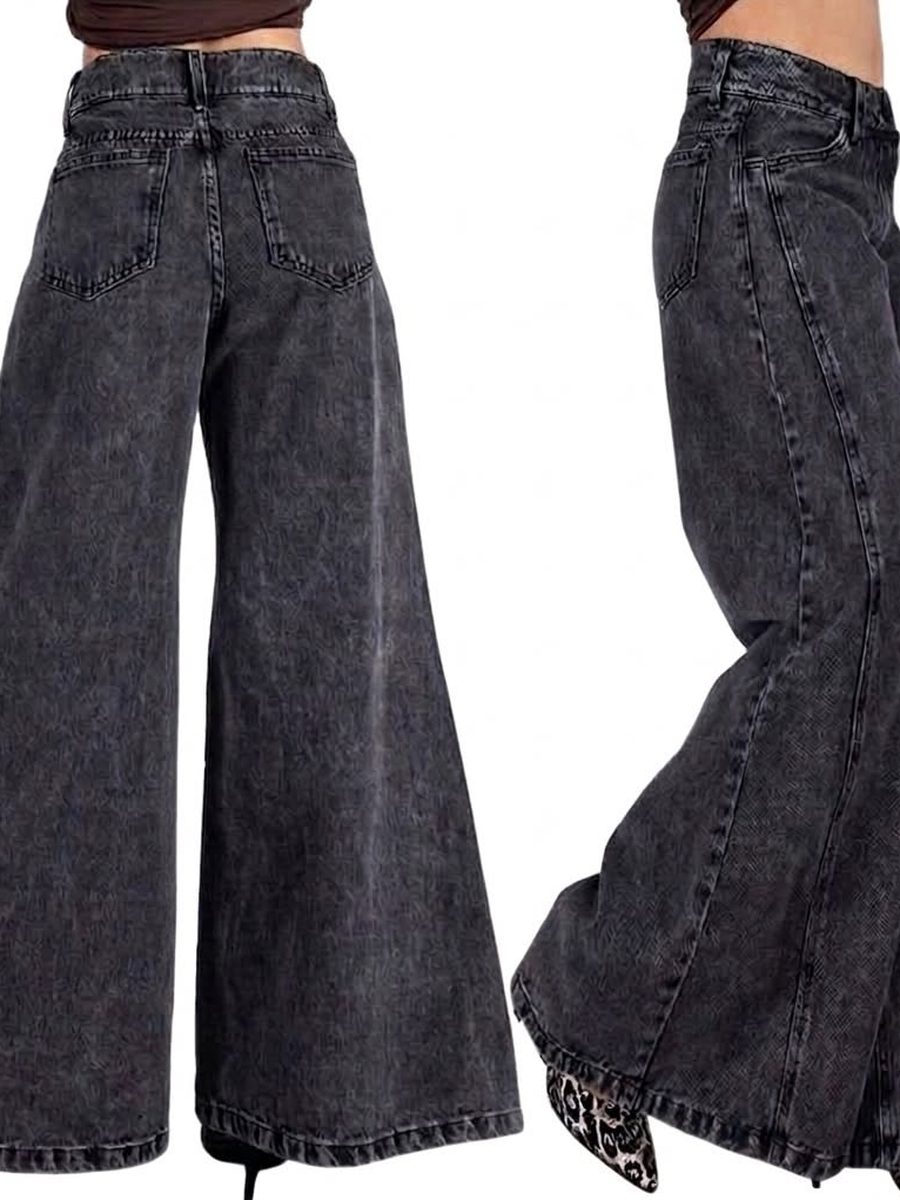 Jean Wide Oxford Tiro Alto — foto 4