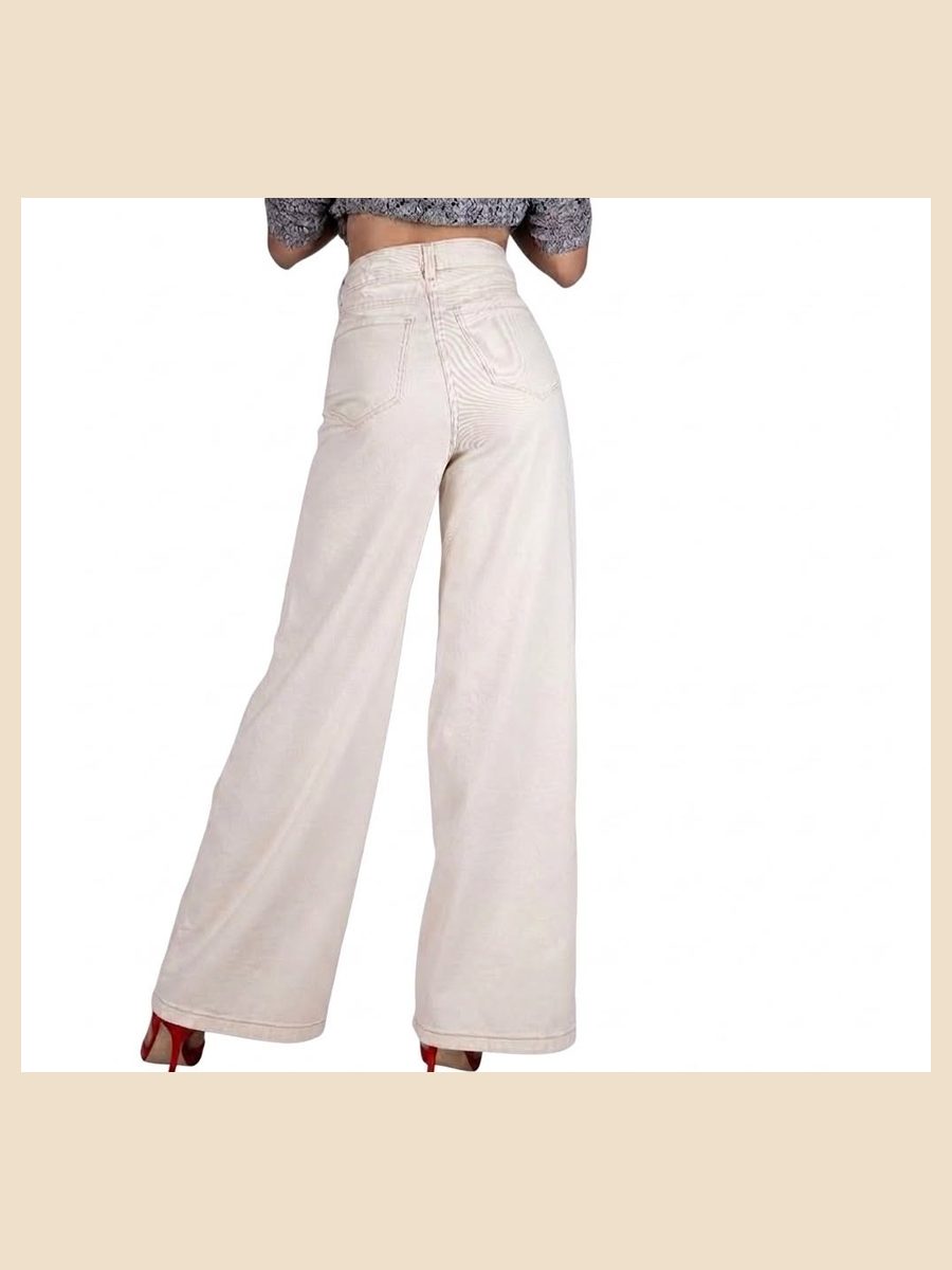 Pantalón Wide Leg Rígido — foto 2
